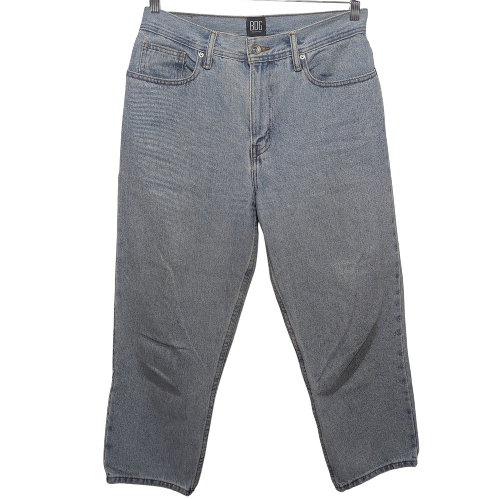 BDG Bow Fit Jeans Womens 30x30 Light Wash Blue High‎ Rise Wide Leg